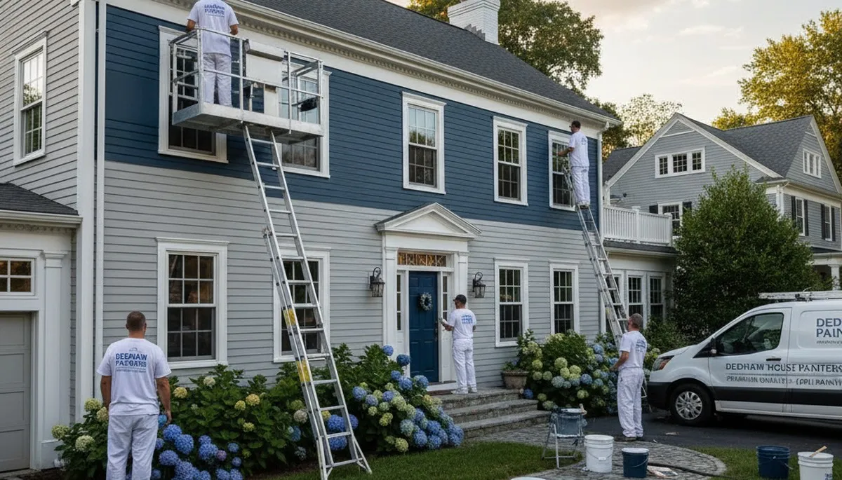Professional house painters in Wellesley MA providing quality residential exterior painting services