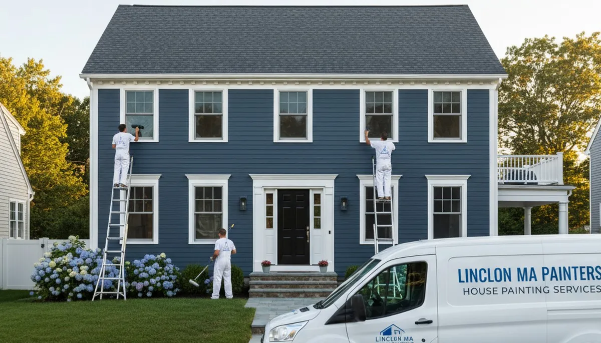 Professional house painters in Wellesley MA providing expert exterior home painting services