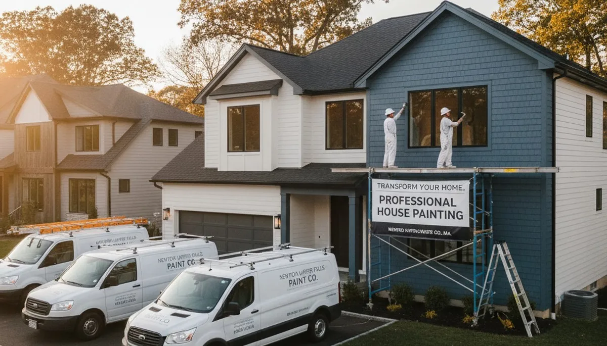 Professional house painting service in Wellesley, MA by painterswellesleyma.com