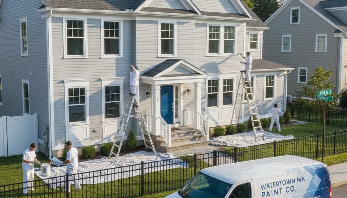 Professional house painters in Wellesley MA providing expert residential exterior painting services