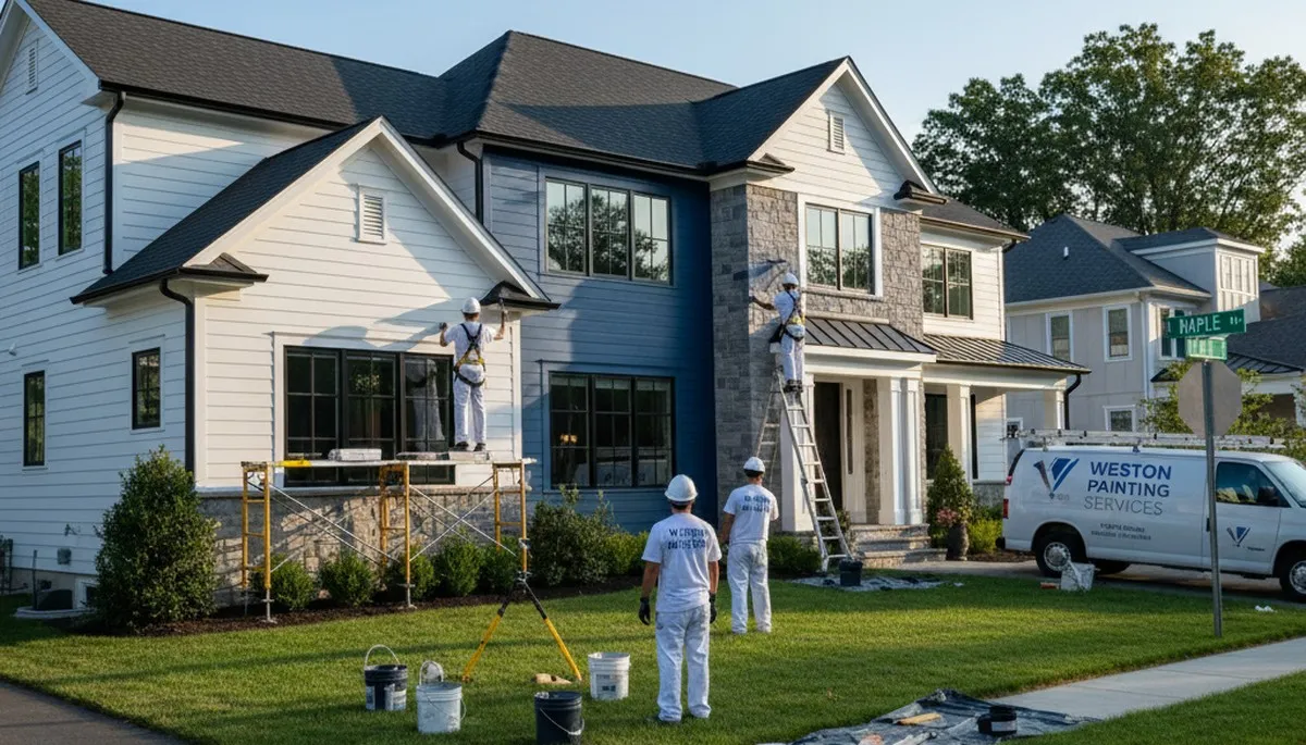 Professional house painting services in Wellesley, MA by Painters Wellesley MA